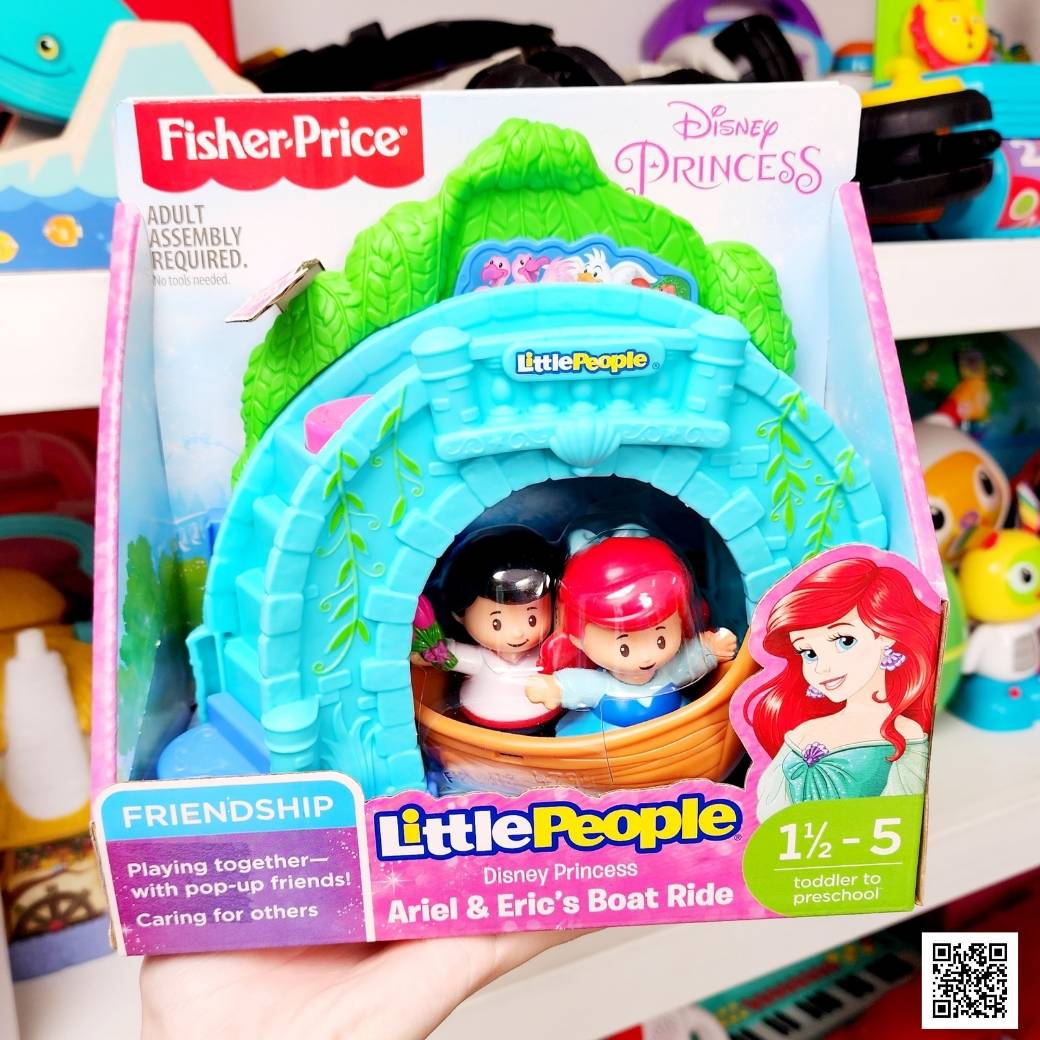 [Q50]  Fisher-Price Little People Disney Princess, Ariel & Eric's Boat Ride